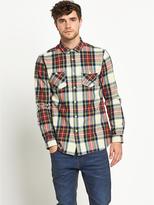 Thumbnail for your product : Goodsouls Mens Jacket Style Brushed Flannel Check Print Shirt