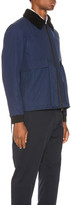 Thumbnail for your product : Craig Green Shearling Worker Jacket in Navy | FWRD
