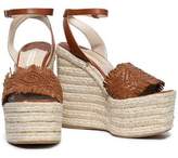 Thumbnail for your product : Paloma Barceló Woven Leather Platform Wedge Sandals