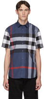 Thumbnail for your product : Burberry Blue Check Slim Shirt