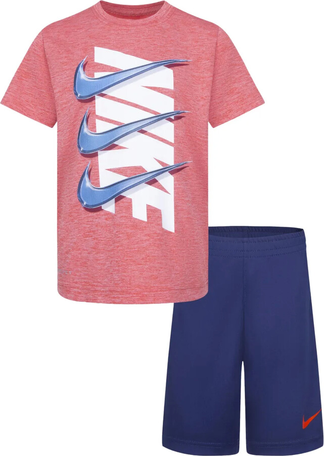 Logo-Print Short Set