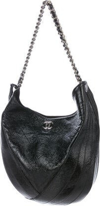 Chanel Crumpled Patent Droplet - ShopStyle Shoulder Bags