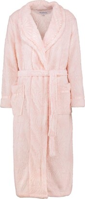 Slenderella HC7307 Women's Pink Floral Dressing Gown Robe Housecoat XL (20/22 UK)