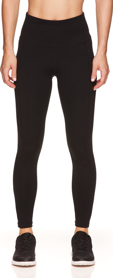 Reebok Women’s Everyday Highrise 7/8 Legging with 25″ Inseam and Side Pockets