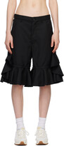 Black Ruffle Shorts 