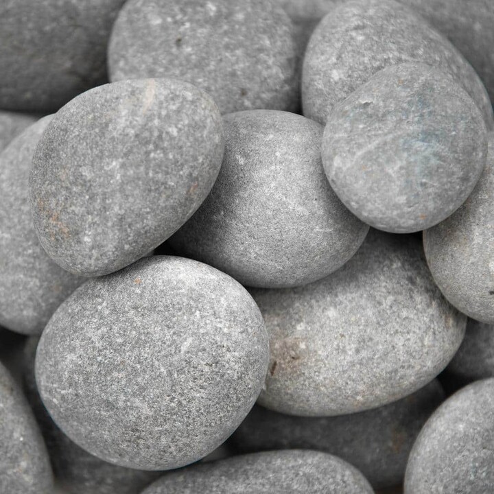 MSI Nile Gray 0.5 cu. ft. per Bag (1 in. to 2.5 in.) Bagged Landscape Pebbles (55 Bags/22.5 cu. ft./Pallet)