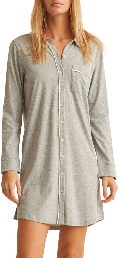 cotton jersey sleep shirt