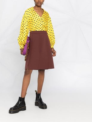 MSGM Mid-Length Pleated Skirt