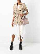 Thumbnail for your product : Burberry The Small Banner in Leather and House Check