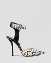Thumbnail for your product : Michael Kors Pointed Toe Pumps - Alanna Ankle Strap High Heel