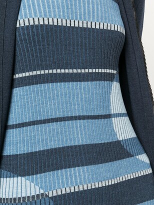 Akris Punto Striped Long-Sleeve Knit Top