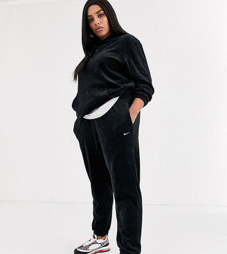 Nike Plus black cord loose fit joggers