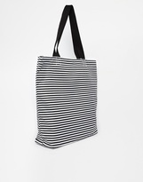Thumbnail for your product : ASOS Stripe Nylon Shopper Bag