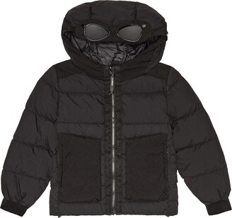 C.P. Company Kids Taylon L Mixed Goggle down jacket - ShopStyle