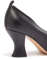 Thumbnail for your product : Bottega Veneta High-cut Spool-heel Leather Pumps - Womens - Black