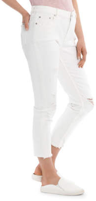 Grab NEW Jean with Ripped Details White