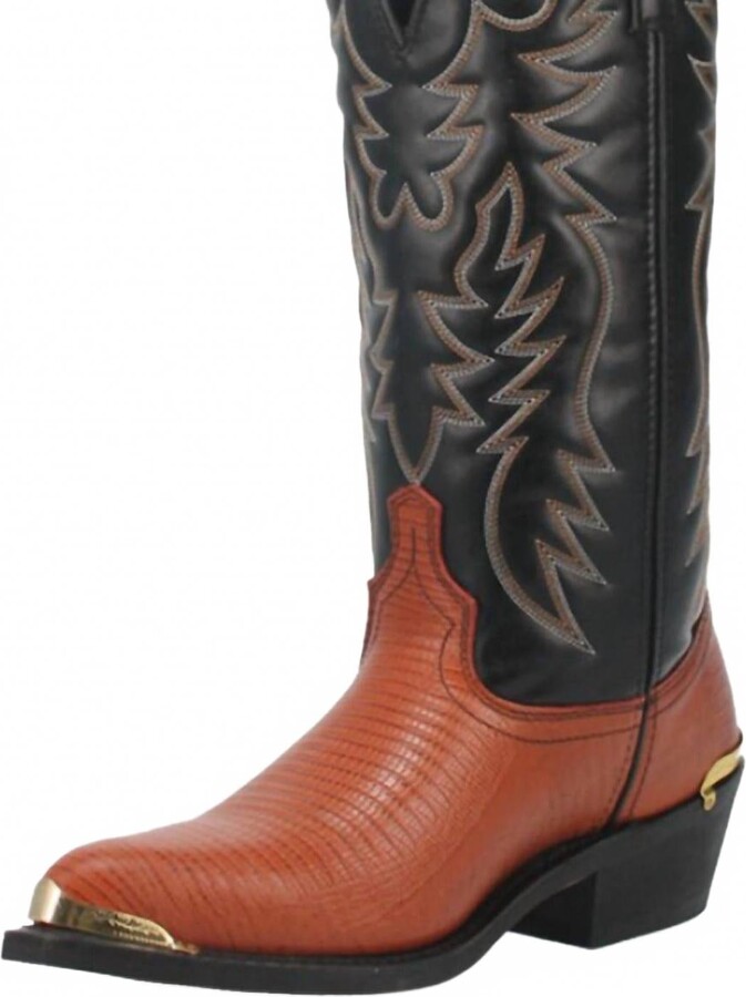 Laredo Men's Peanut Lizard Western Boots