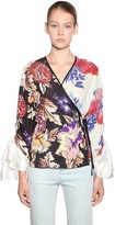 Thumbnail for your product : Act N°1 Print Patchwork Kimono Shirt