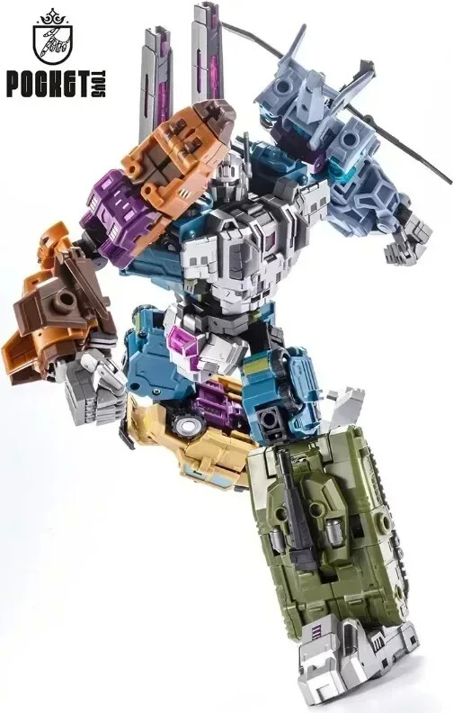 Bandai In Stock PocketToys Transformation Bruticus 5 in 1 PT05 PT-05 Combo G1 Battle Titan 27cm Action Figure Toy Collectible Toy Gifts