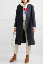 Thumbnail for your product : Golden Goose Cristal Quilted Satin-trimmed Wool-blend Coat