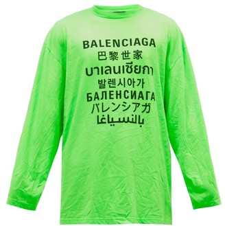 green balenciaga shirt