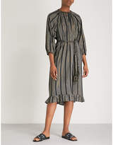 Thumbnail for your product : Apiece Apart Iiia belted metallic-weave dress