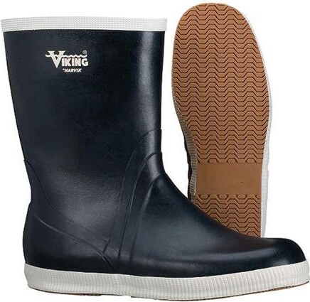 Viking VW24-12 Unisex Mariner Kadett Marine Mid Rubber Boots, Plain Toe, 10'