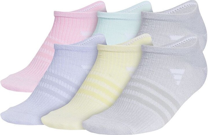 adidas Girls 6-Pack Superlite 3.0 No Show Socks