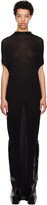Thumbnail for your product : Rick Owens Black Crater Maxi Dress