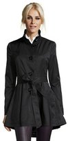 Thumbnail for your product : Betsey Johnson black belted single breasted trench coat