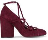 Thumbnail for your product : Marc Jacobs Carrie Lace-Up Suede Pumps