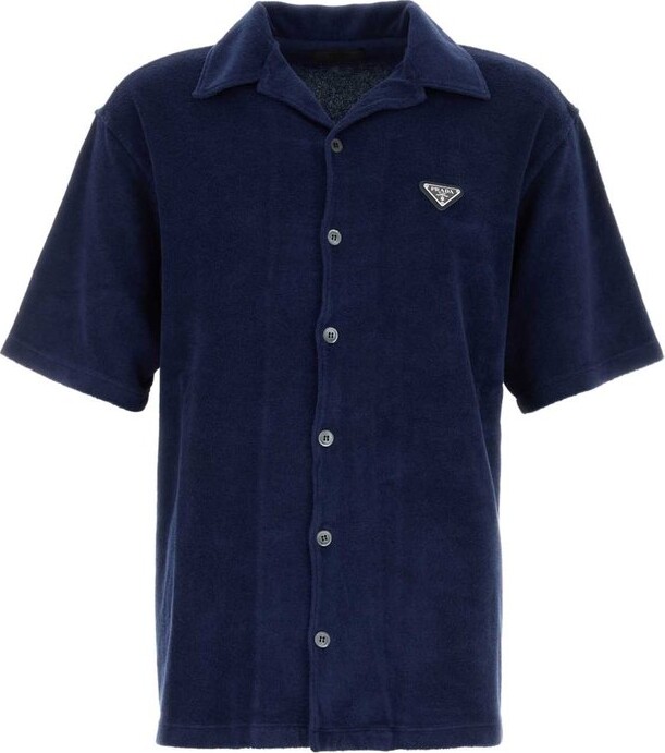 Prada Logo Plaque Short-Sleeved Shirt