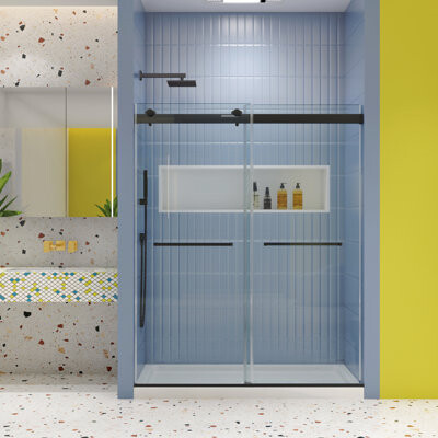 KAQCVIN Shower Door Sliding Door With 5/16\