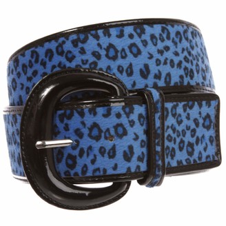 Beltiscool Ladies Patent Leather Faux Leopard Animal Fur Fashion Belt