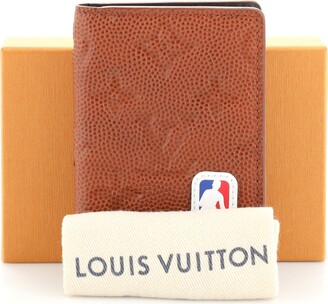 Louis Vuitton Orange Monogram Taurillon Leather LV Logo Pocket Organizer  Wallet
