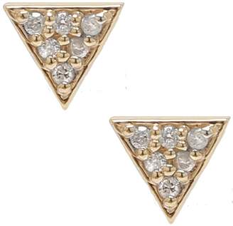 ADORNIA Adornia Diamond Triangle Stud Earrings