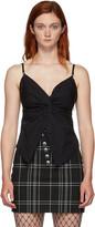 Thumbnail for your product : Alexander Wang Black Twisted Front Cami Tank Top