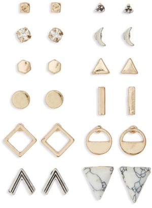 BP Geometric Stud Earrings