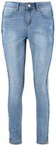 Thumbnail for your product : boohoo Frayed Seam Skinny Jeans