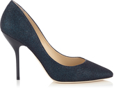 Thumbnail for your product : Jimmy Choo Mitchel Ink Lamé Glitter Almond Toe Pumps