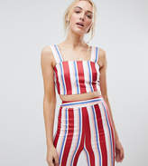 Thumbnail for your product : Fashion Union Tall Crop Top In Stripe Co-Ord