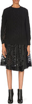 Thumbnail for your product : Sacai Knitted-front patterned dress