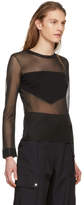 Thumbnail for your product : Neil Barrett Black Graphic Transparent Knit Pullover