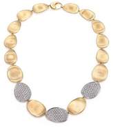 Thumbnail for your product : Marco Bicego Lunaria Diamond & 18K Yellow Gold Three-Station Collar Necklace