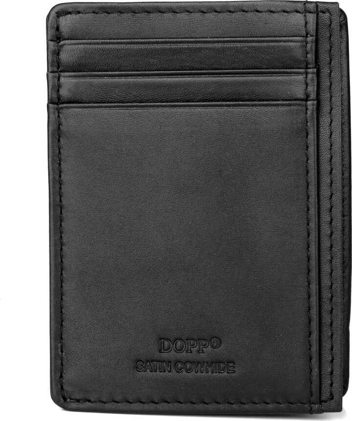 Dopp Men’s Regatta Front Pocket Get-Away Leather, Black