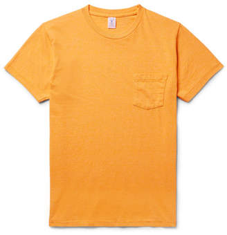 Velva Sheen Slim-Fit Melange Cotton-Blend Jersey T-Shirt - Men - Marigold