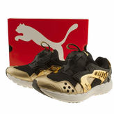 Thumbnail for your product : Puma womens black & gold future disc lite trainers