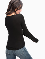 Thumbnail for your product : Splendid 1X1 Cross Front Long Sleeve Top