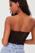 Thumbnail for your product : Forever 21 Sheer Lace Sweetheart Corset Top