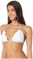 Thumbnail for your product : Luli Fama Bachelorette and Her Babes Ruffle Triangle Top (Bride White) Women's Swimwear